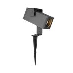 SLV Theo Halterung Erdspießleuchte Aluminium Anthrazit | IP65 - Geeignet für 1x GU10 Max. 7W - Dimmbar