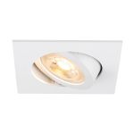 SLV New Tria 68 Spot Aluminium Weiß Quadrat | Ausschnitt 68mm - Geeignet für 1x GU10 