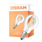 Osram Classic LED E14 Kugel Fadenlampe Klar 5.9W 806lm - 827 Extra Warmweiß | Dimmbar - Ersatz Für 60W