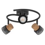 Ledvance LED Decor Spot Cork Stahl Spiral Schwarz 10W 690lm - 827 Extra Warmweiß | Dimmbar