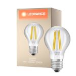 Ledvance Classic LED E27 Birne Fadenlampe Klar 5W 1055lm - 830 Warmweiß | Ersatz für 75W