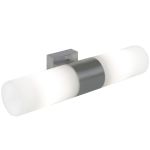 Nordlux Tangens Wandleuchte Glas und Metall Grau | IP44 - Geeignet für 2x E14