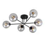 Emibig Deckenleuchte Roma Stahl Schwarz | Geeignet für 6x E14 - Max 10W