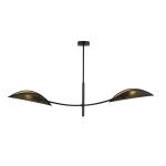 Emibig Deckenleuchte Lotus Stahl Schwarz | Geeignet für 2x E14 - Max 10W