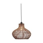 Good&Mojo Pendelleuchte Kalahari Rattan Braun | Geeignet für 1x E27 