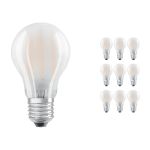 Mehrfachpackung 10x Ledvance Classic LED E27 Birne Fadenlampe Matt 4.8W 470lm - 827 Extra Warmweiß | Dimmbar - Ersatz für 40W