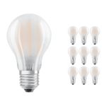 Mehrfachpackung 10x Ledvance Classic LED E27 Birne Fadenlampe Matt 7.5W 1055lm - 827 Extra Warmweiß | Ersatz für 75W
