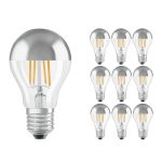 Mehrfachpackung 10x Ledvance  Classic LED E27 Birne Fadenlampe Spiegel 6.5W 650lm - 827 Extra Warmweiß | Ersatz Für 50W