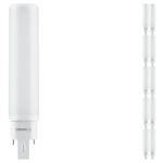 Mehrfachpackung 10x Ledvance Dulux-D LED 7W - 830 Warmweiß | 4-Pins - Ersatz Für 18W