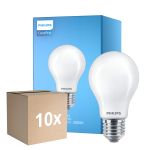 Mehrfachpackung 10x Philips Corepro LED Glühbirne E27 Birne Matt 10.5W 1521lm - 830 Warmweiß | Ersatz für 100W