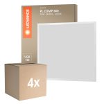 Mehrfachpackung 4x Ledvance LED Panel Kompakt Aluminium Weiß 33W 3630lm - 840 Kaltweiß | 60x60cm