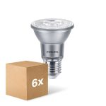 Mehrfachpackung 6x Philips Master Value LED Glühbirne Reflektor E27 PAR20 6W 500lm 25D - 927 Extra Warmweiß | Höchste Farbwiedergabe - Dimmbar - Ersatz für 50W