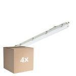 Mehrfachpackung 4x Philips LED Feuchtraumleuchte Ledinaire WT065C 23/42W 2900/4800lm - 840 Kaltweiß | 120cm