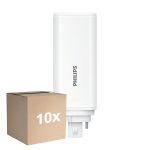Mehrfachpackung 10x Philips CorePro PL-T LED Glühbirne HF 6.5W - 840 Kaltweiß | 4-Pins - Ersatz Für 18W