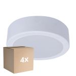 Mehrfachpackung 4x Philips LED Downlight DN065C Metall Weiß 12W 1200lm 110D - 830 Warmweiß | 175mm - Ausschnitt 150mm - IP20