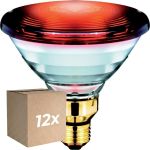Mehrfachpackung 12x Philips PAR38 IR 150W E27 230V Rot