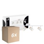 Mehrfachpackung 6x D'Lite Deckenleuchte Beitem Matt Weiß FSC Holz | Geeignet für 4x GU10