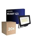 Mehrfachpackung 20x Noxion LED-Scheinwerfer Beamy G3.1 Schwarz 50W 5500lm 110D - 840 Kaltweiß | IP65 - Symmetrisch 