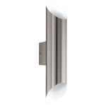 Eglo Wandleuchte Agolada Außenbeleuchtung Rostfreier Stahl Grau Up & Down 7.4W 660lm - 830 Warmweiß