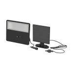 Eglo Wandleuchte Panettieri Solar Schwarz 6W 860lm - 840 Kaltweiß | IP65 - Bewegungssensor