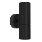 Eglo Wandleuchte Tomelloso Außenbeleuchtung Aluminium Schwarz Up & Down  | Geeignet für 2x GU10