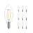 Mehrfachpackung 10x Philips Corepro LED Kerze E14 Fadenlampe Klar 2W 250lm – 827 – Extra Warmweiß | Ersatz für 25W