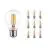 Mehrfachpackung 10x Noxion Lucent Fadenlampe LED E27 Birne Klar 7W 806lm - 827 Extra Warmweiß | Dimmbar - Ersatz für 60W