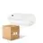 Mehrfachpackung 4x  Philips LED Sicherheit Coreline BWC110 Weiß 9W 900lm - 830 Warmweiß | 242x110mm - IP54 - Lichtsensor