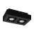 Eglo Decke Spot Mendoza Stahl Schwarz 9.4W 690lm - 830 Warmweiß | Dimmbar - Geeignet für 2x GU10