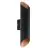 Eglo Wandleuchte Agolada Außenbeleuchtung Verzinkter Stahl Schwarz Bernstein Up & Down 7.4W 660lm - 830 Warmweiß