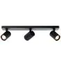 Brilliant Marty Deckenleuchte Aluminium Sandig Schwarz 15W 1050lm - 830 Warmweiß | Inkl. 3x GU10