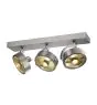 SLV Kalu Spot Aluminium Grau Rund | Geeignet für 3x GU10 (AR111) 