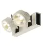 SLV Kalu Doppelt Wand und Deckenleuchte Aluminium Weiß 31W 2000lm - 830 Warmweiß | Dimmbar 
