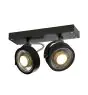 SLV Kalu Spot Aluminium Schwarz | Geeignet für 2x GU10 (AR111) 