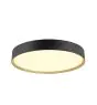 SLV Decona Wand und Deckenleuchte Aluminium Schwarz Rund 23W 2170lm - 930 Warmweiß | IP44 - Höchste Farbwiedergabe - Dimmbar 