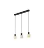 Nordlux Milford Mini 3-Rail Pendelleuchte Glas Schwarz | Geeignet für 3x E14