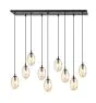 Emibig Pendelleuchte Astral Stahl Schwarz | Geeignet für 9x E14 - Max 10W