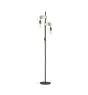 Eglo Stehlampe Townshend Stahl Holz Schwarz Braun | IP20 - Geeignet für 2x E27 
