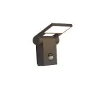 Ansell LED Wall Light Tempo 90D Adjustable Graphite 10W 685lm - 830 Warm White | IP54 - Motion and Light Sensor