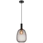 Nordlux Alton Pendelleuchte Glas Schwarz | Geeignet für E27