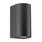 Nordlux Canto Wandleuchte Aluminium Schwarz Up & Down | Geeignet für 2x GU10