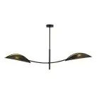 Emibig Deckenleuchte Lotus Stahl Schwarz | Geeignet für 2x E14 - Max 10W