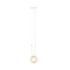 Emibig Pendelleuchte Glam Stahl Weiß | Geeignet für 1x E14 - Max 10W