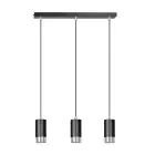 Emibig Pendelleuchte Fumiko Stahl Schwarz | Geeignet für 3x GU10 - Max 10W
