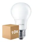 Mehrfachpackung 10x Philips Corepro LED Glühbirne E27 Birne Matt 8W 806lm - 830 Warmweiß | Ersatz für 60W
