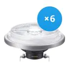 Mehrfachpackung 6x Philips LEDspotLV G53 AR111 (MASTER) 20W 930 45D | Dimmbar - Höchste Farbwiedergabe - Ersatz für 100W
