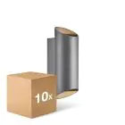 Mehrfachpackung 10x Nordlux Nico Wandleuchte Aluminium Anthrazit Up & Down | IP54 - Geeignet für 2x GU10