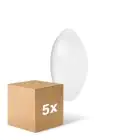 Mehrfachpackung 5x Ledvance Surface rund 250 13W 840 960lm Weiß IP44 | Kaltweiß