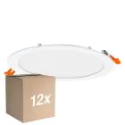 Mehrfachpackung 12x Osram LED-Downlight Recess Slim Weiß 22W 2000lm 110D - 830 Warmweiß | Ausschnitt 200mm - IP20