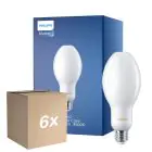 Mehrfachpackung 6x Philips TrueForce Core LED E27 HPL/SON Matt 13W 2000lm 300D - 840 Kaltweiß | Ersatz für 50W